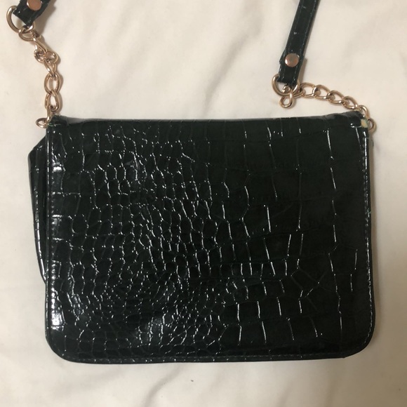 Black/green crocodile purse - Picture 4 of 5